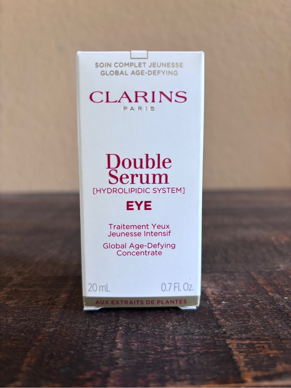 NIP-Clarins DOUBLE SERUM® Eye Brightening + Depuffing Anti-Aging Concentrate